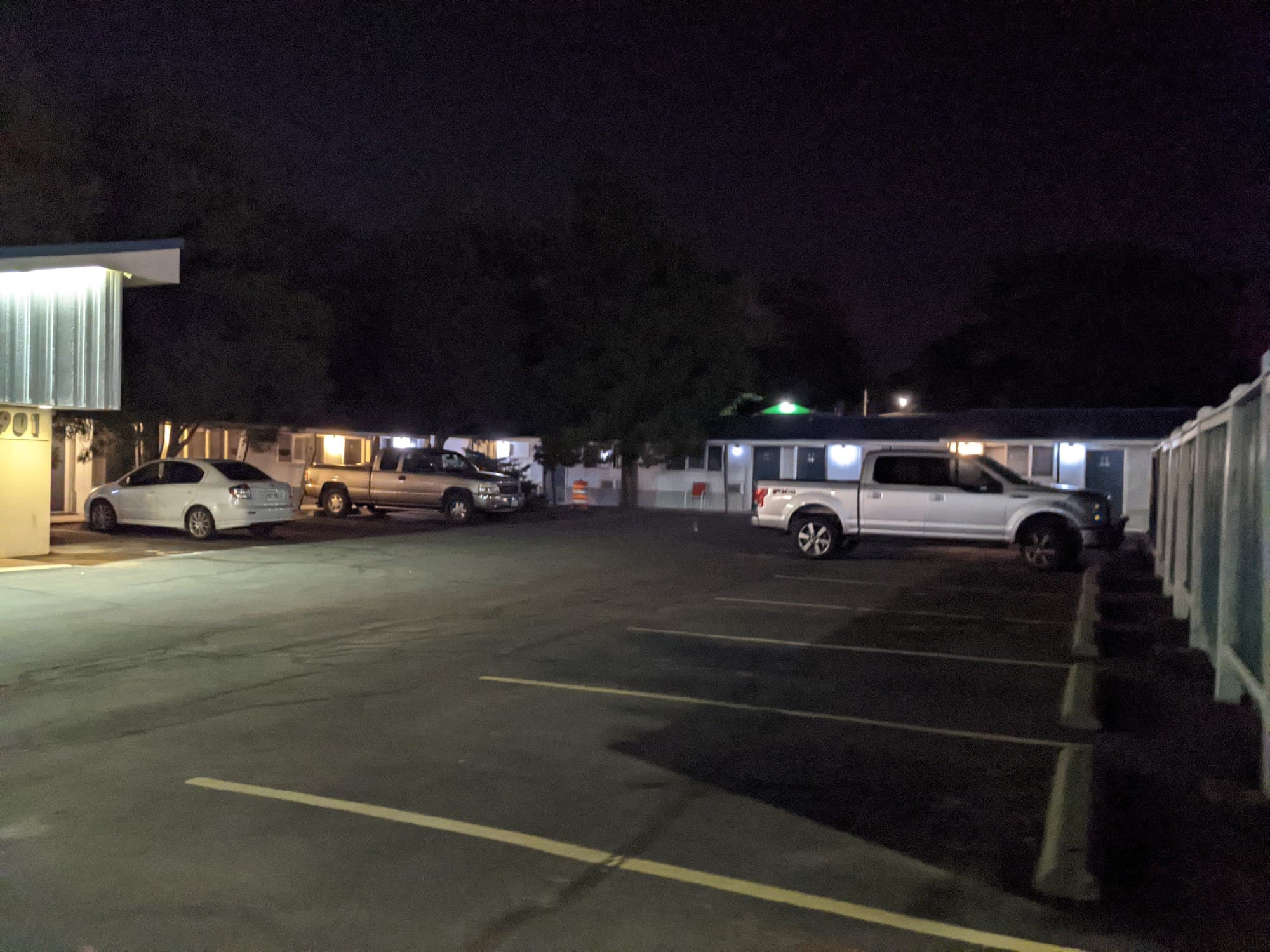 On-Site Parking at Night